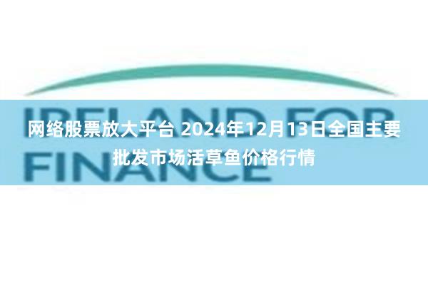 网络股票放大平台 2024年12月13日全国主要批发市场活草鱼价格行情