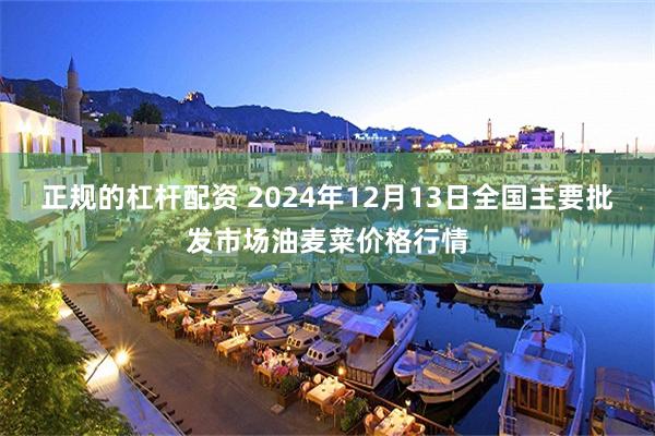 正规的杠杆配资 2024年12月13日全国主要批发市场油麦菜价格行情