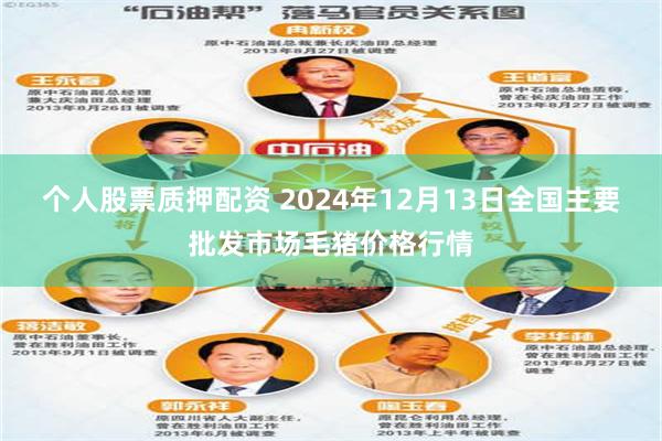 个人股票质押配资 2024年12月13日全国主要批发市场毛猪价格行情